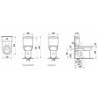 Wc kombi, pouze mísa Laufen Pro vario odpad H8249550000001
