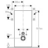 Nádržka samonosný k WC Geberit Monolith 131.022.SI.5