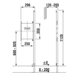 Konstrukce do lehké stěny k madlu Jika H8936420000001