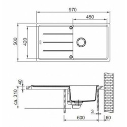 Dřez Franke BFG 611 pískový melír 114.0285.306