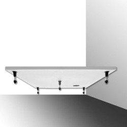 Sprchová vanička čtvrtkruhová Roth 80x80 cm litý mramor 8000151