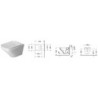 Wc závěsné Duravit Durastyle zadní odpad 2551090000