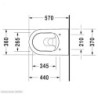 Wc závěsné Duravit Me By Starck zadní odpad 2528092000