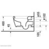 Wc závěsné Duravit Me By Starck zadní odpad 2528092000