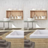 Obdélníková vana Roth Kubic Neo Slim 160x80 cm akrylát levá i pravá 9320SLM