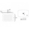Hlavová sprcha Ideal Standard Idealrain Cube chrom B0391MY