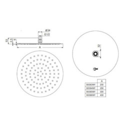 Hlavová sprcha Ideal Standard Idealrain chrom B0383MY