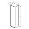 Koupelnová skříňka vysoká Ideal Standard Connect Air 40x30x160 cm světle šedá lesk/bílá mat E0832EQ