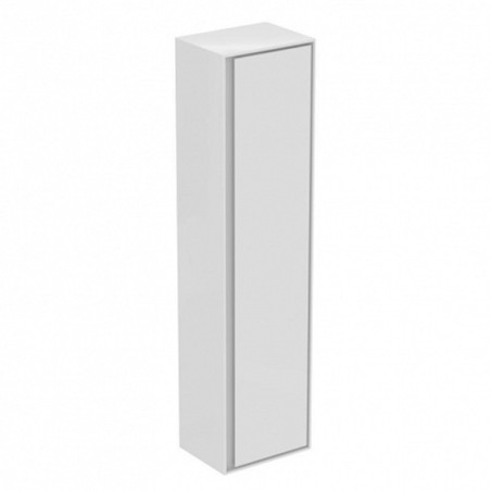 Koupelnová skříňka vysoká Ideal Standard Connect Air 40x30x160 cm světle šedá lesk/bílá mat E0832EQ