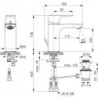 Umyvadlová baterie Ideal Standard Connect Air s vtokem chrom A7022AA