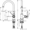 Umyvadlová baterie Hansgrohe Axor Montreux s neuzavíratelným vtokem kartáčovaný nikl 16518820