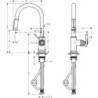 Dřezová baterie Hansgrohe Axor Montreux s vytahovací sprškou vzhled nerezu 16581800