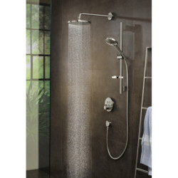 Hlavová sprcha Hansgrohe Raindance S na stěnu včetně sprchového ramena chrom 27607000