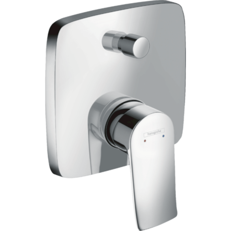 Sprchová a vanová baterie Hansgrohe Metris bez podomítkového tělesa chrom 31451000