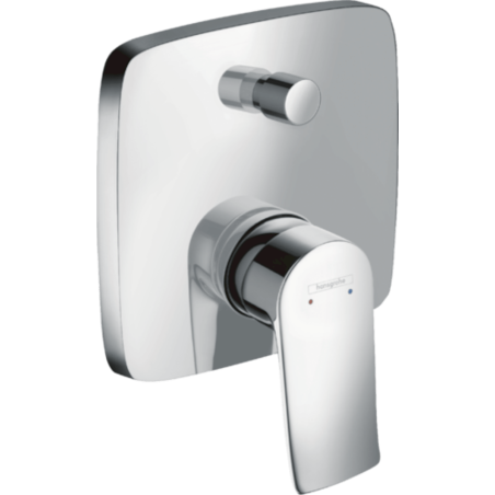 Sprchová a vanová baterie Hansgrohe Metris bez podomítkového tělesa chrom 31451000