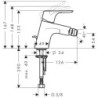 Bidetová baterie Hansgrohe Focus s výpustí chrom 31928000