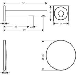 Umyvadlová baterie Hansgrohe Axor Uno bez podomítkového tělesa chrom 45111000