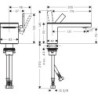 Umyvadlová baterie Hansgrohe Axor MyEdition s clic-clacem chrom 47012000