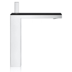 Umyvadlová baterie Hansgrohe Axor MyEdition s clic-clacem chrom/černé sklo 47020600