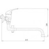 Vanová baterie Novaservis Metalia 55 se sprchovým setem 150 mm chrom 55036L.0
