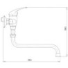 Vanová baterie Novaservis Metalia 55 se sprchovým setem 100 mm chrom 55075L.0