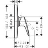 Sprchová baterie Hansgrohe Logis bez podomítkového tělesa chrom 71607000
