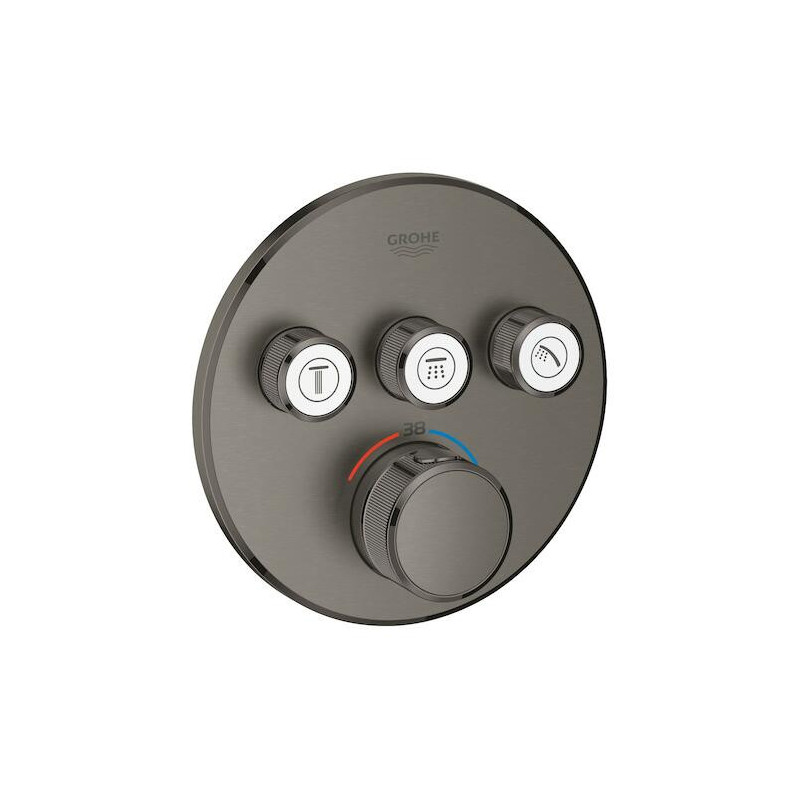 Termostat GROHE Smart Control s termostatickou baterií Brushed Hard Graphite 29121AL0
