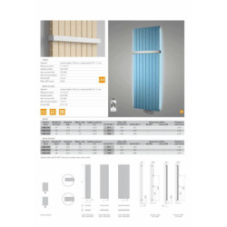 Radiátor pro ústřední vytápění Isan Collom 180x61 cm bílá DCLD18000602