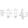 Wc kombi, pouze mísa Laufen Pro vario odpad H8259520002311