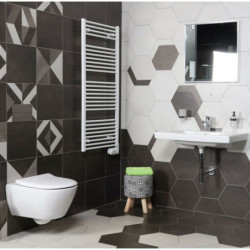 Radiátor elektrický Elvl KDE 129x60 cm bílá KDER6001290P