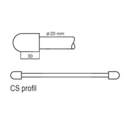 Radiátor kombinovaný P.M.H. Savoy 168x48 cm chrom CS74801690CR