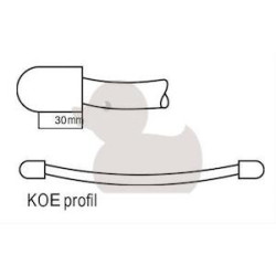 Radiátor elektrický Elvl KOE 129x60 cm bílá KOE6001290