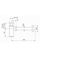 Designový sifon Ideal Standard D5859AA