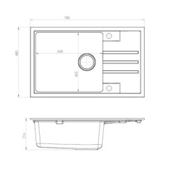Set dřezu a baterie Alveus Intermezzo 130 + AM 120 SETA023