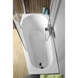 Asymetrická vana Polysan Tigra 150x75 cm akrylát pravá 72933