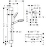 Sprchová baterie Hansgrohe Crometta se sprchovým setem 150 mm bílá/chrom 27813400