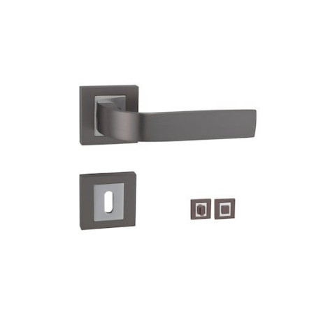 Klika Naturel Cynthia titan hranatá rozeta, WC CYNTHIAHRTWC