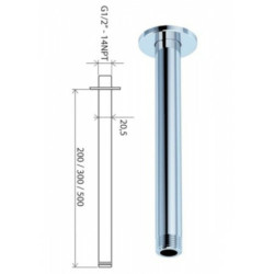 Sprchové rameno Ravak 703.00 chrom X07P178