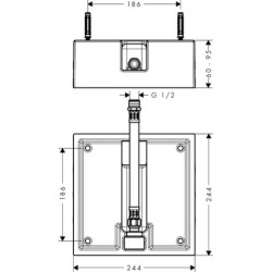 Podomítkové těleso Hansgrohe 26471180