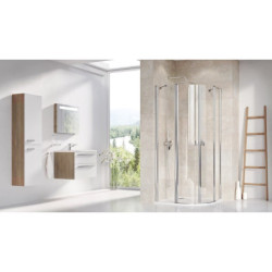 Sprchový kout čtvrtkruh 80x80 cm Ravak Chrome 3Q140C00Z1