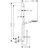 Sprchový set Hansgrohe Raindance Select E s mýdlenkou chrom 26623000