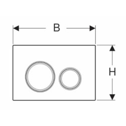 Ovládací tlačítko Geberit Sigma21 břidlice Mustang 115.884.JM.1