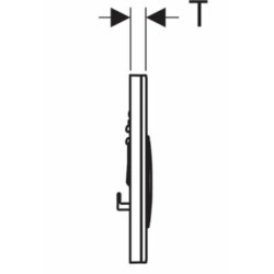 Ovládací tlačítko Geberit Sigma21 břidlice Mustang 115.884.JM.1