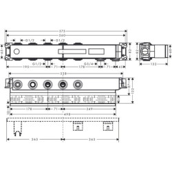 Podomítkové těleso Hansgrohe bez baterie 15311180