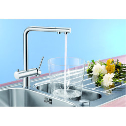 Dřezová baterie Blanco Fontas II nerez imitace 523129