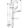 Sprchový set Hansgrohe Croma Select S bílá/chrom 26563400