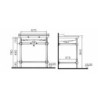 Umyvadlo VitrA Ricordi 80x53 cm otvor pro baterii uprostřed 7802-003-0001