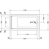 DURAVIT STARCK vana 170x90 cm 700337000000000