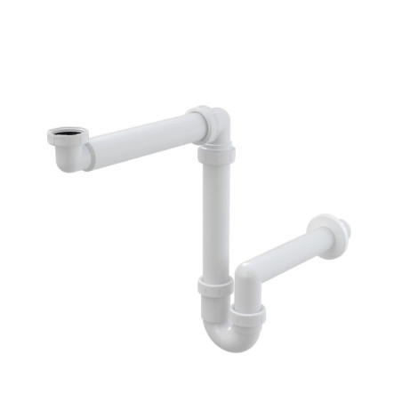 Prostorově úsporný umyvadlový sifon Alca s převlečnou maticí 5/4" A434