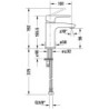Umyvadlová baterie Duravit bez výpusti chrom B11010002010